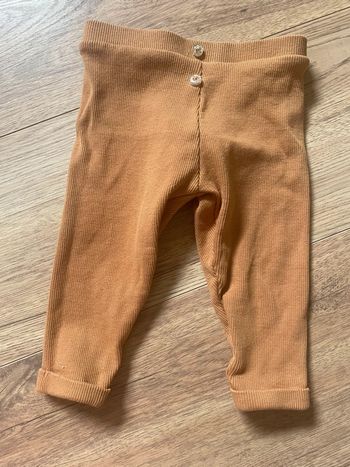 Legging côtelé camel/marron clair 12 mois