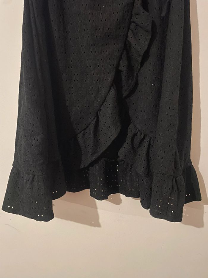 Robe cache cœur manches bouffantes courtes - photo numéro 5