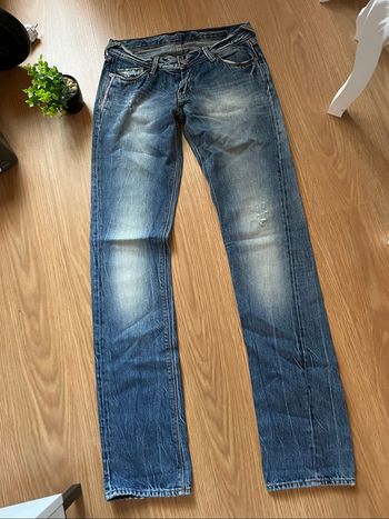Jean bleu délavé destroy le temps des cerises T24 BE 👖