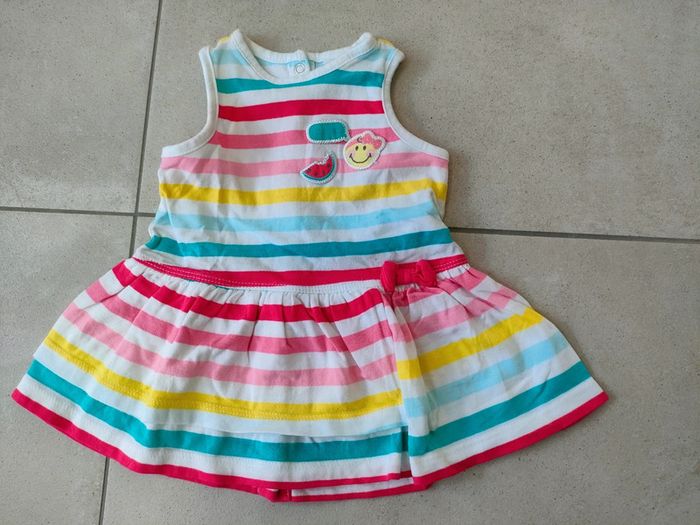 Robe rayée - Taille 3 mois