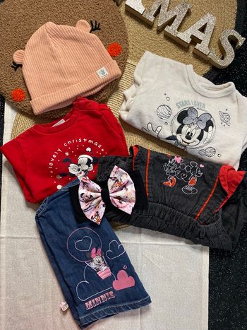 Lot vêtements Disney minnie 9 mois