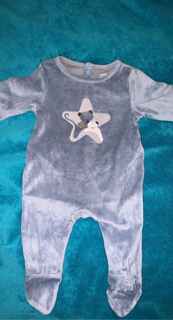 Grenouillère à pieds 3 mois Obaïbi