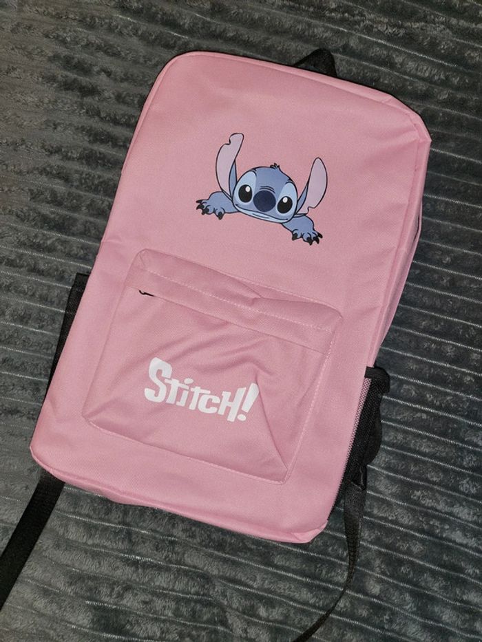 Sac a dos sac d'école stitch rose