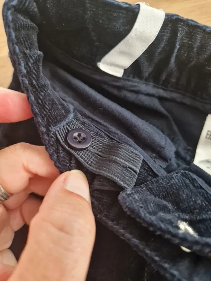 Pantalon slim en velours marine Jacadi 6ans - photo numéro 7