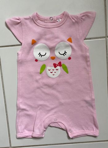 Barboteuse à manches courtes