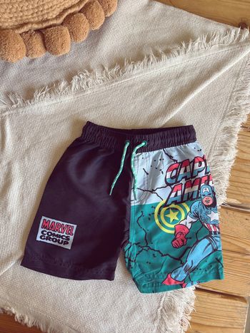 Short de bain Marvel avec cordon 3 4 ans
