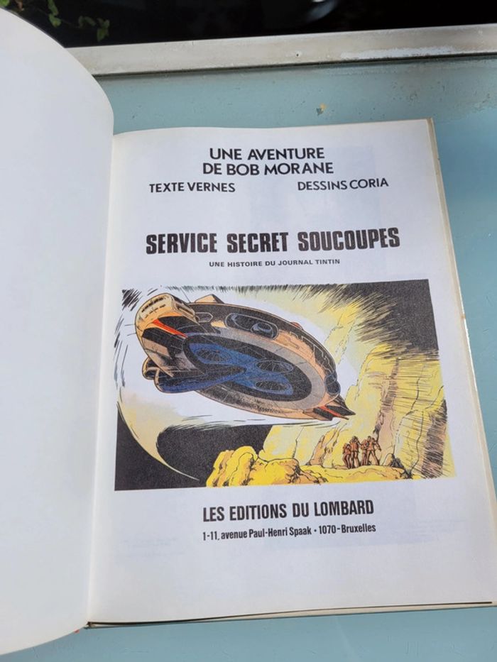 BD Bob Morane Service Secret Soucoupe EO cotée Lombard (17) - photo numéro 3