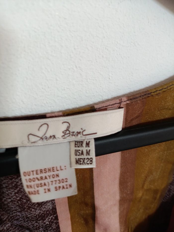 Haut ample rayé Zara Basic vintage style poncho, fin - photo numéro 3