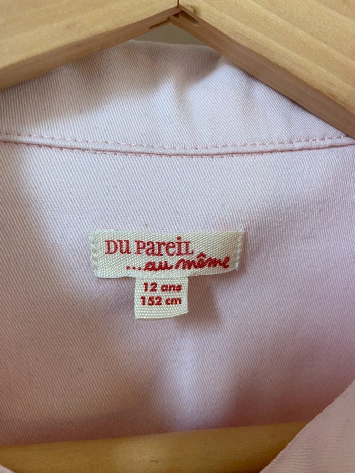 Veste en jean rose pâle DPAM 12 ans - photo numéro 2