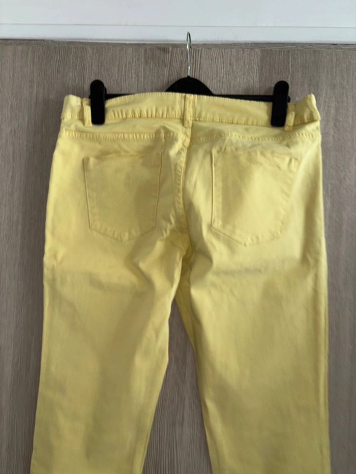 Pantalon Slim fit jaune paille - Kiaki - T42 - photo numéro 4