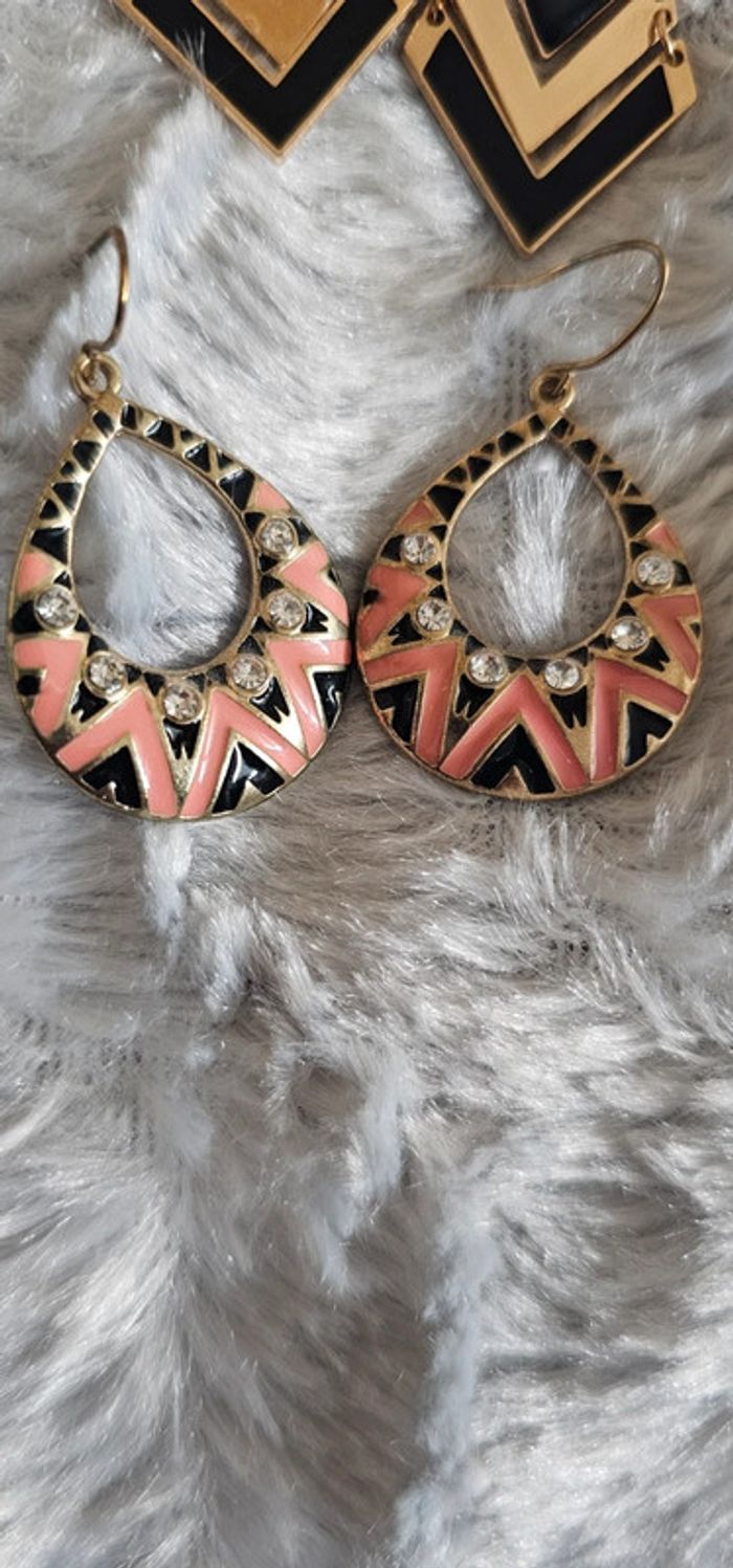 Lot de 7 paires de boucles d'oreilles neuves - photo numéro 7