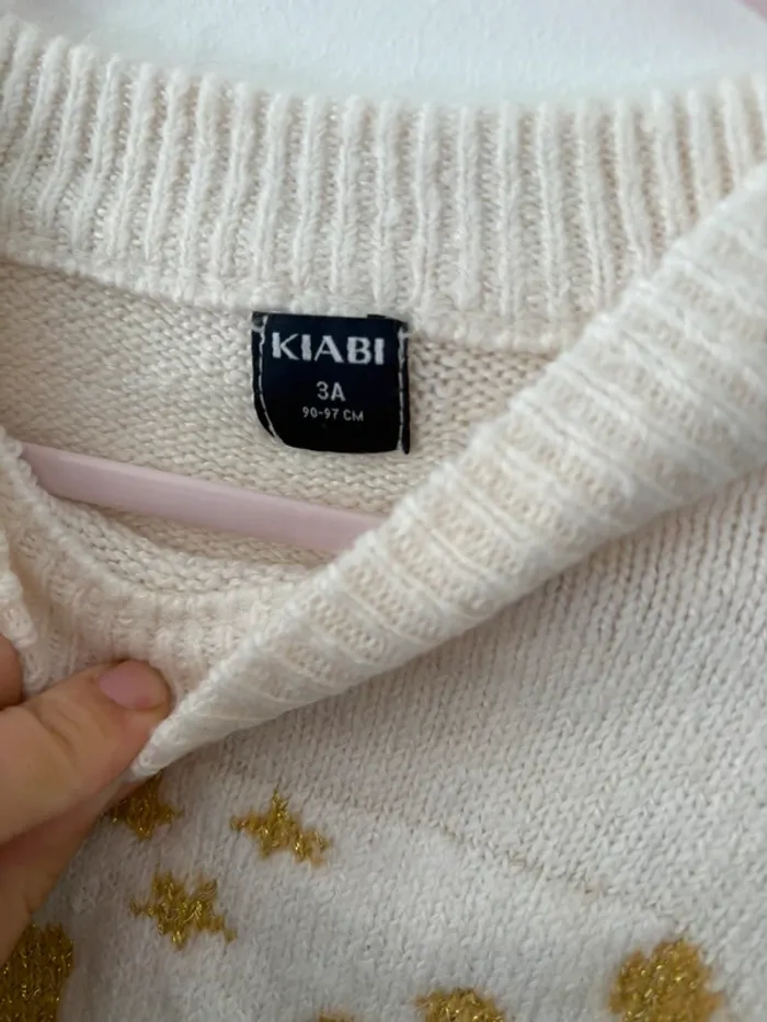 Pull de Noël renne - Kiabi - 3 ans - photo numéro 2