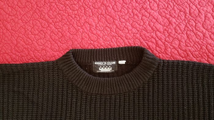 Pull noir en maille, taille 16 ans, parfait état - photo numéro 3