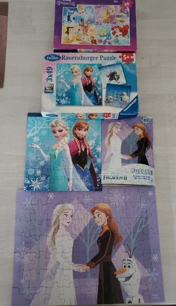 Lot puzzles Princesses