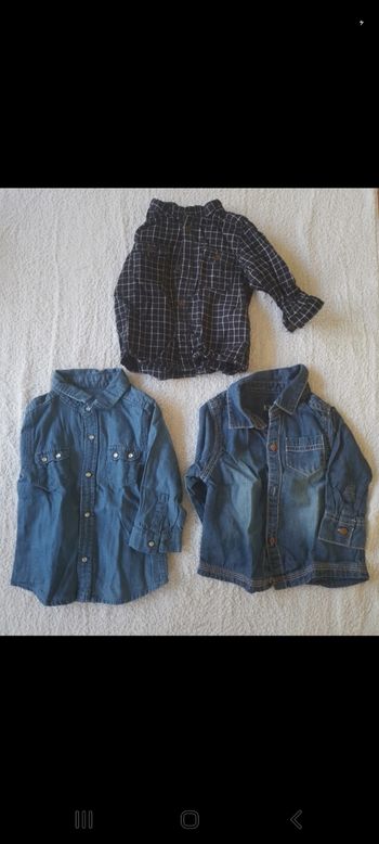 Chemises 6 mois