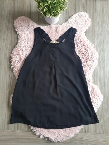 Top noir transparent