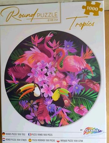 Puzzle 1000 Rond " TROPICS " NEUF