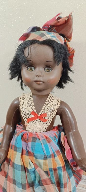 Ancienne poupée noire made in france