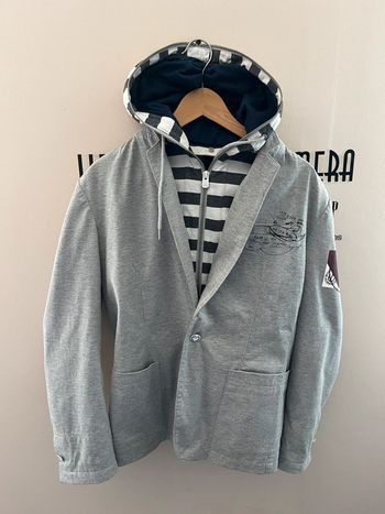 Blazer homme Desigual faux sweat capuche amovible comme neuf