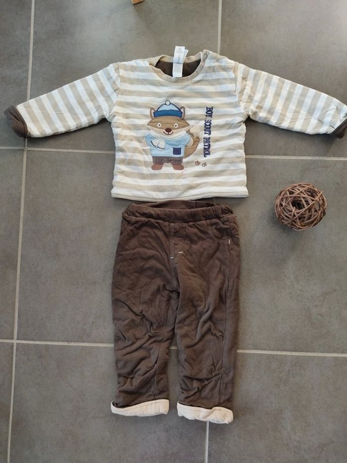 Ensemble sweat et pantalon 12 mois - photo numéro 2