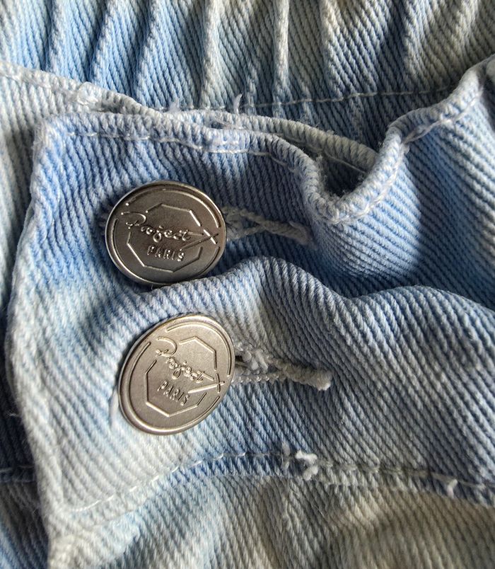 Project X Paris Jean Coton Bleu Nuages Très bon état S - photo numéro 5