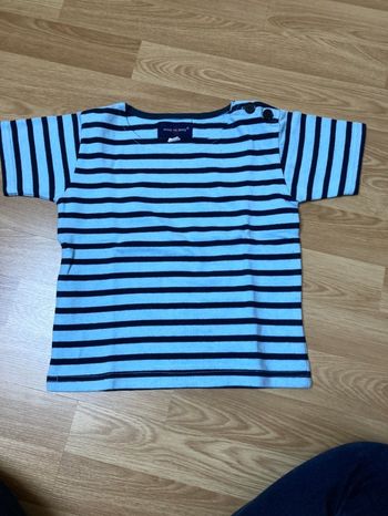Pull marin manches courtes 4 ans