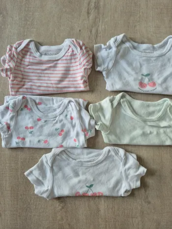 Lot de 5 bodies manche courte