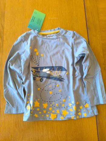 315134 Tee-shirt ML gris garçon 3 ans in extenso