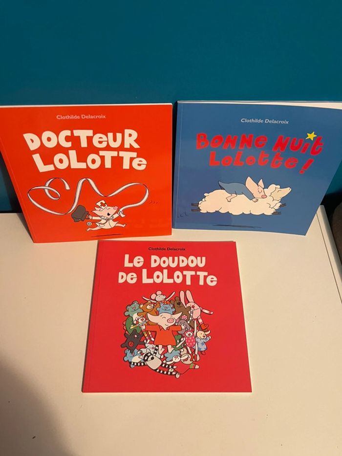 3 livres école des loisirs de Clotilde Delacroix lolotte