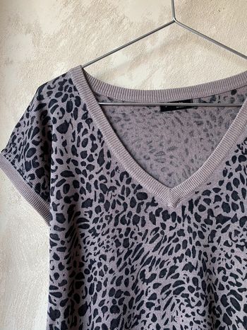 Top léopard col V Dotacoko TU