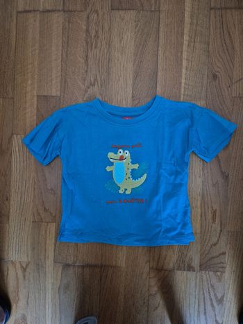 Tissaia tee-shirt crocodile taille 4 ans