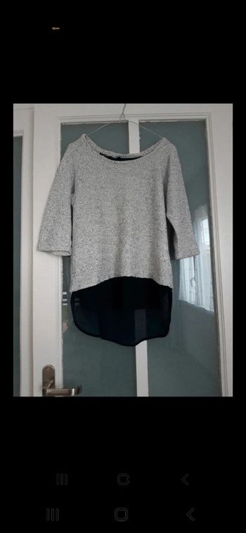 Haut gris /bleu chiné