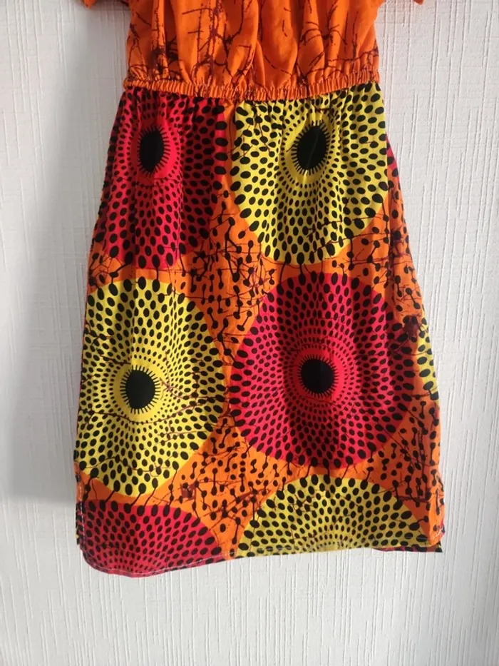 Robe tissu Wax artisanale 3 ans - photo numéro 9