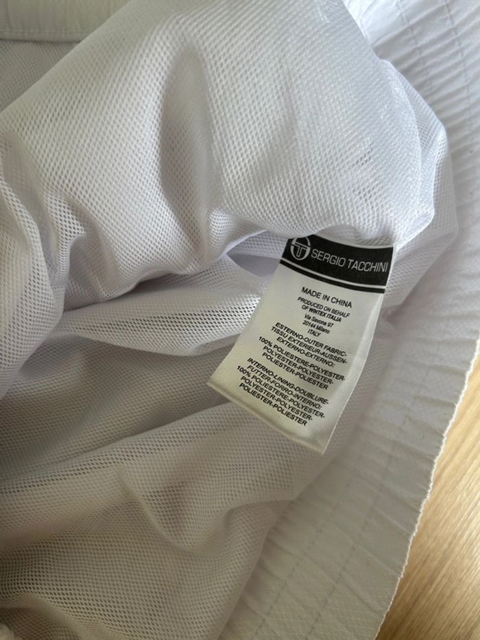 Veste Sergio Tacchini blanc & bleu marine - Taille L - photo numéro 8