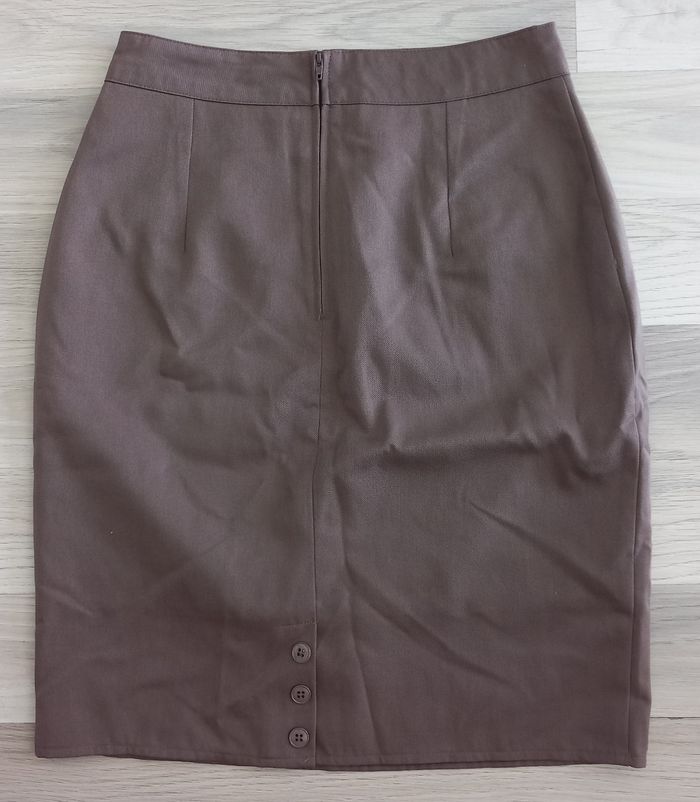 Jupe tailleur marron Pimkie taille 38 - photo numéro 4