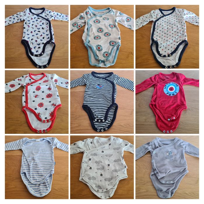 Lot bodys, salopettes, chemise, gilet 3 mois - photo numéro 2