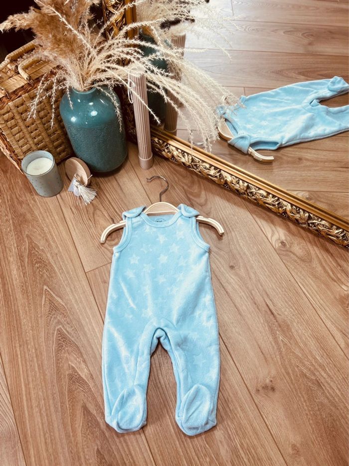 Taille 1 mois pyjama polaire garçon TAO bleu clair * étoiles * 💙