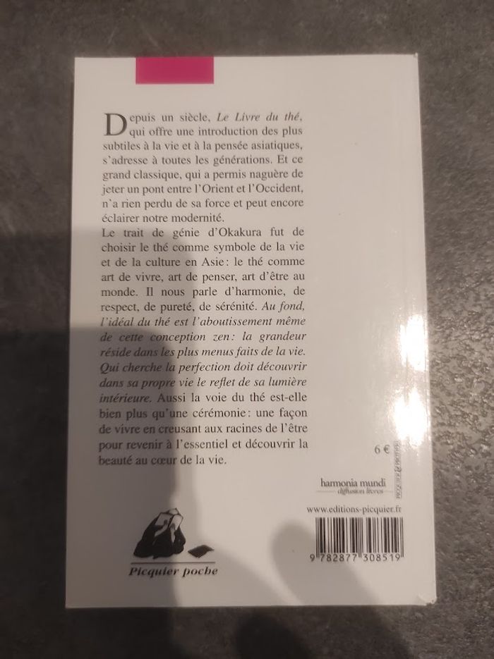 Le livre du thé Okakura Kakuzô - Picquier Poche 2006 - photo numéro 3