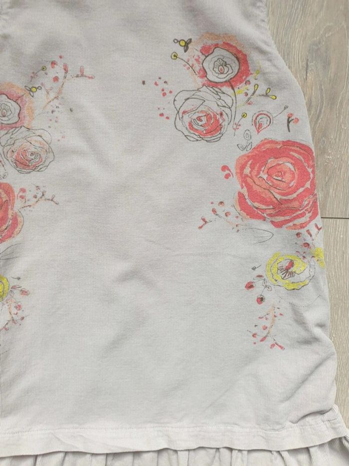 Magnifique Robe grise légère en velours. Fille 5 ans. Marque Orchestra - photo numéro 2