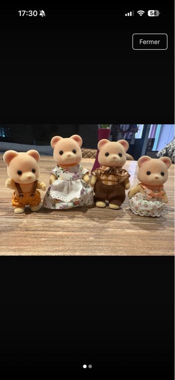 Famille Ours Sylvanian Neuf 