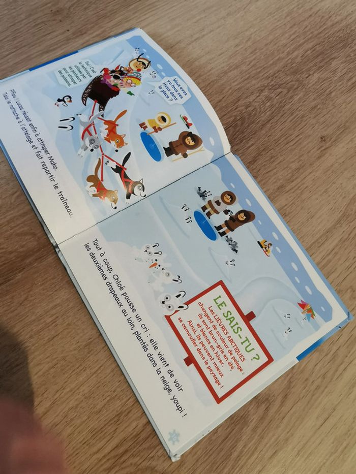 La course sur la banquise. Les petits voyageurs à l'aventure, éd. Nathan - photo numéro 2