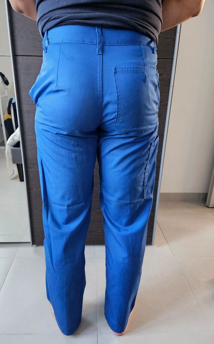 Pantalon bleu de travail - photo numéro 3