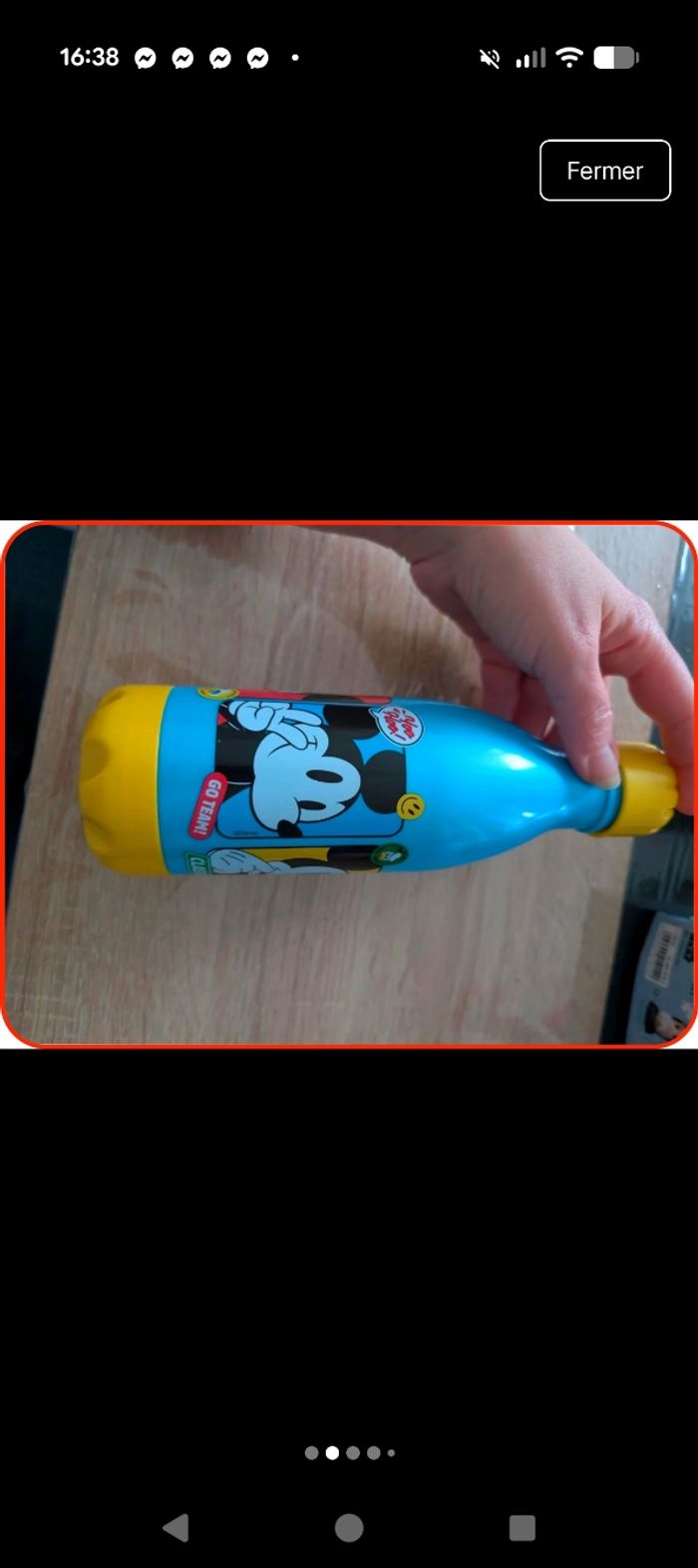 Gourde Mickey Mouse Disney - 560ml - Neuve - photo numéro 2