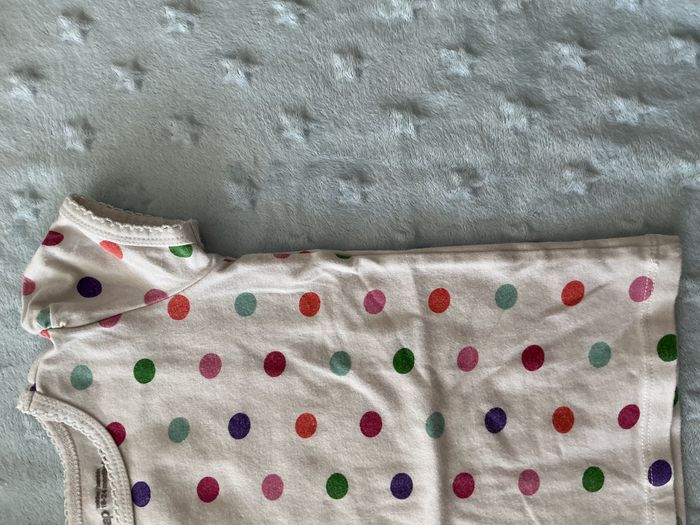 teeshirt manches longues blanc à pois multicolore 18/24 mois babygap - photo numéro 5