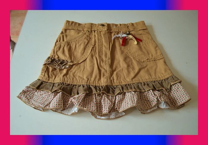 Jupe Alphabet marron taille 6 ans / 116 cm