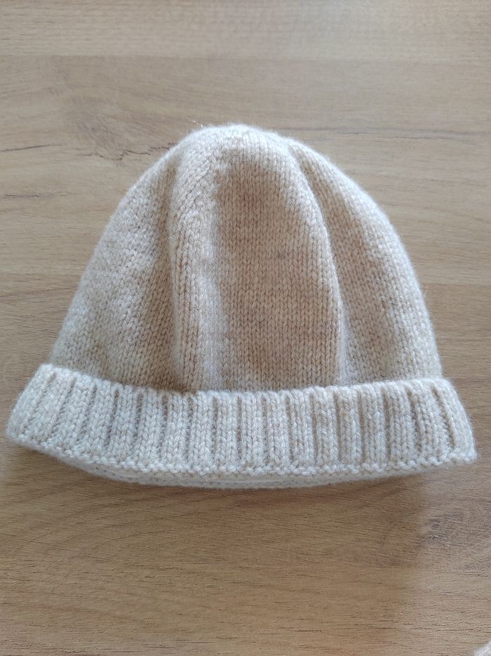 Ensemble naissance en tricot bonnet + moufles + chaussons - photo numéro 2