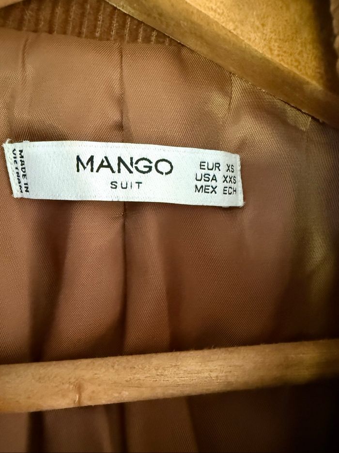 Blazer en velours côtelé camel Mango T36 - photo numéro 3