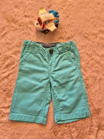 Short turquoise  tape a l’oeil 6 mois
