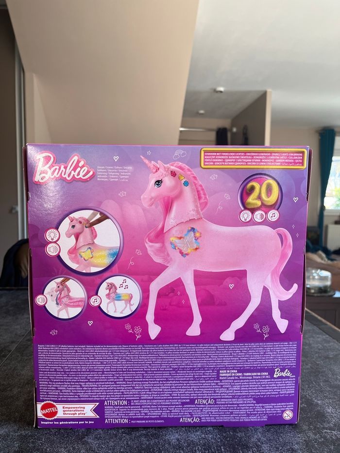 Barbie licorne sons et lumières neuf scellé - photo numéro 2