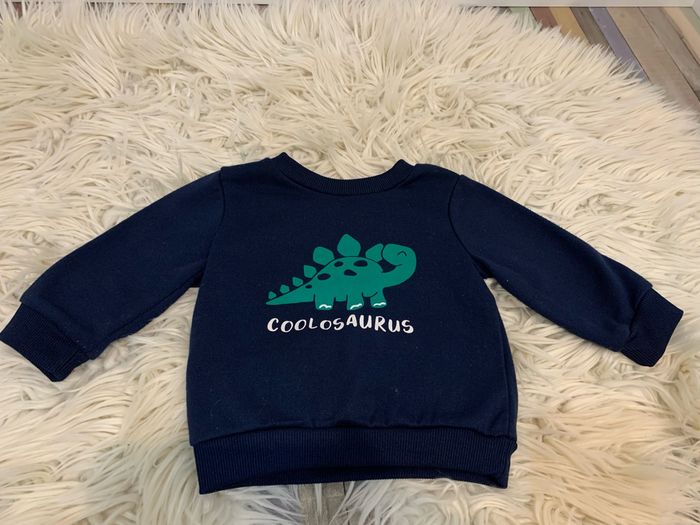 Pull bleu marine dinosaures 🦕 - photo numéro 2